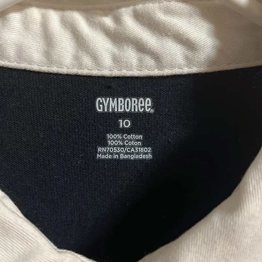 Gymboree size 10 youth boys collared blue striped shirt.